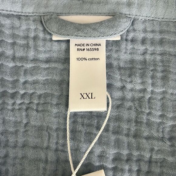 NWT Andie The Margarita Button-Up Shirt in Mist Size XXL - Picture 6 of 9